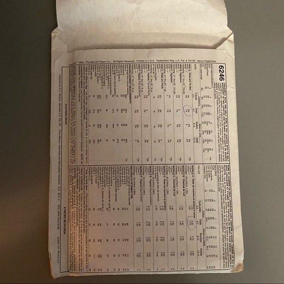 Vintage McCalls Childrebs PJs 6246 Sewing Pattern - Picture 7 of 14